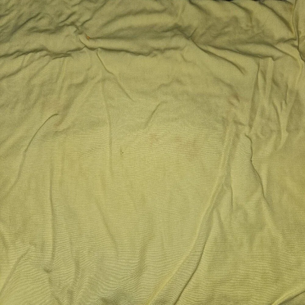 VTG Handmade Yellow Blanket Anthropomorphic Animal Dog Bunny Squirrel 40x48 READ